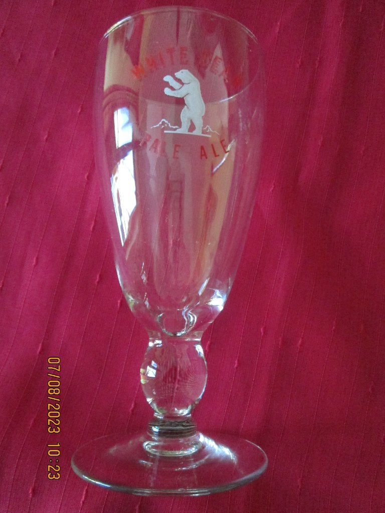 Verre « White Bear - Pale Ale » 25 cl, Collections, Marques de bière, Enlèvement, Neuf, Verre ou Verres, Autres marques