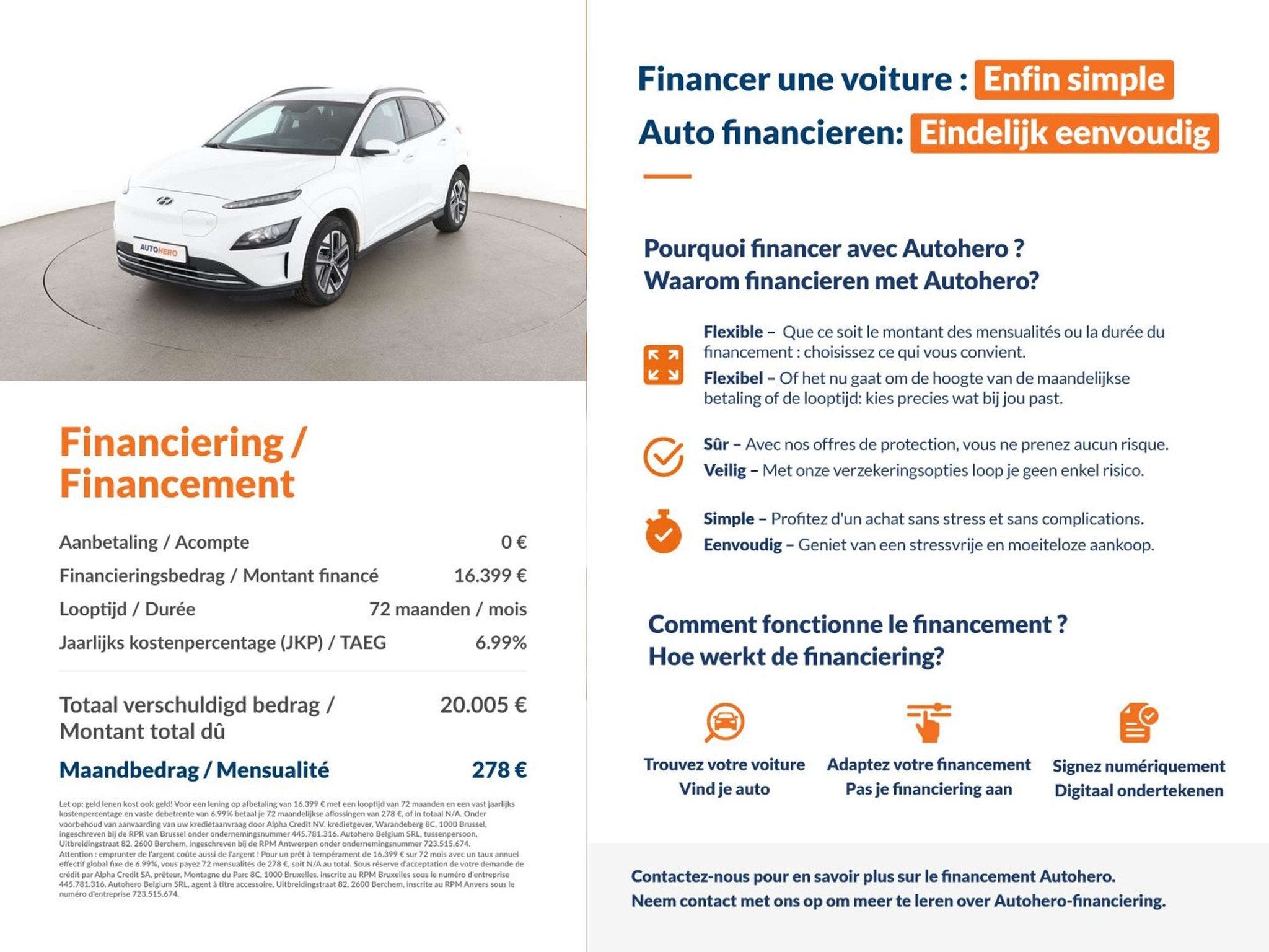 Hyundai KONA Electric drive 100 kW 2WD (automatique), Autos, 100 kW, Achat, 5 portes, 5 places