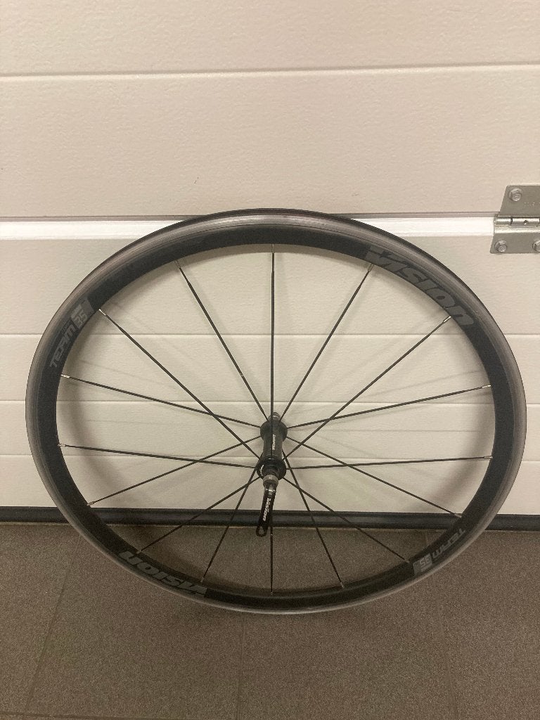 Voorwiel Vision Team 35 Velgrem, Fietsen en Brommers, Gebruikt, VISION, Aluminium, Racefiets