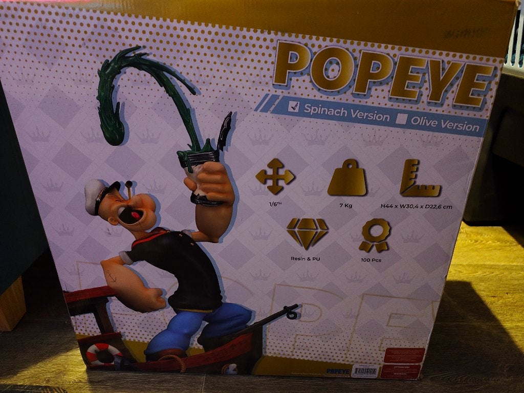 Statue Cartoon kingdom Popeye version verte neuve, Enlèvement, Neuf, Autres types