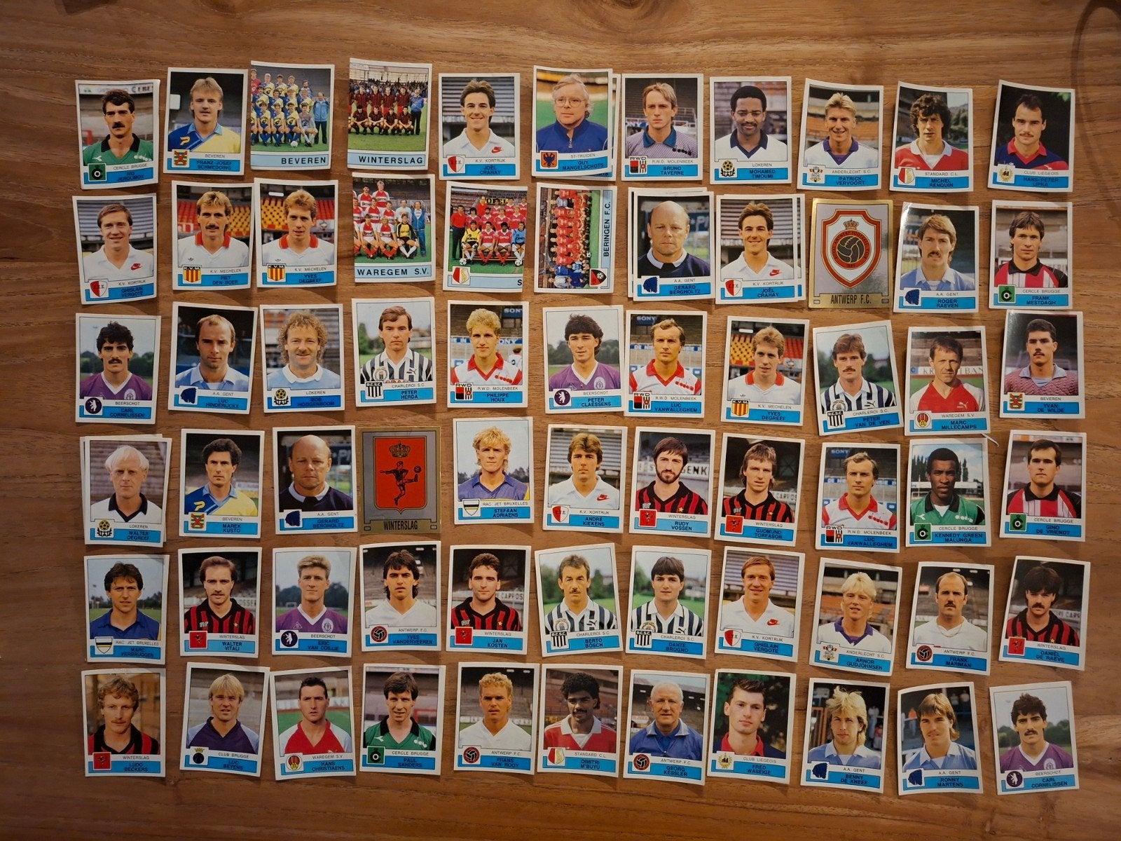 Panini Football 88 Belgium 66 autocollants, Enlèvement ou Envoi, Comme neuf, Plusieurs autocollants