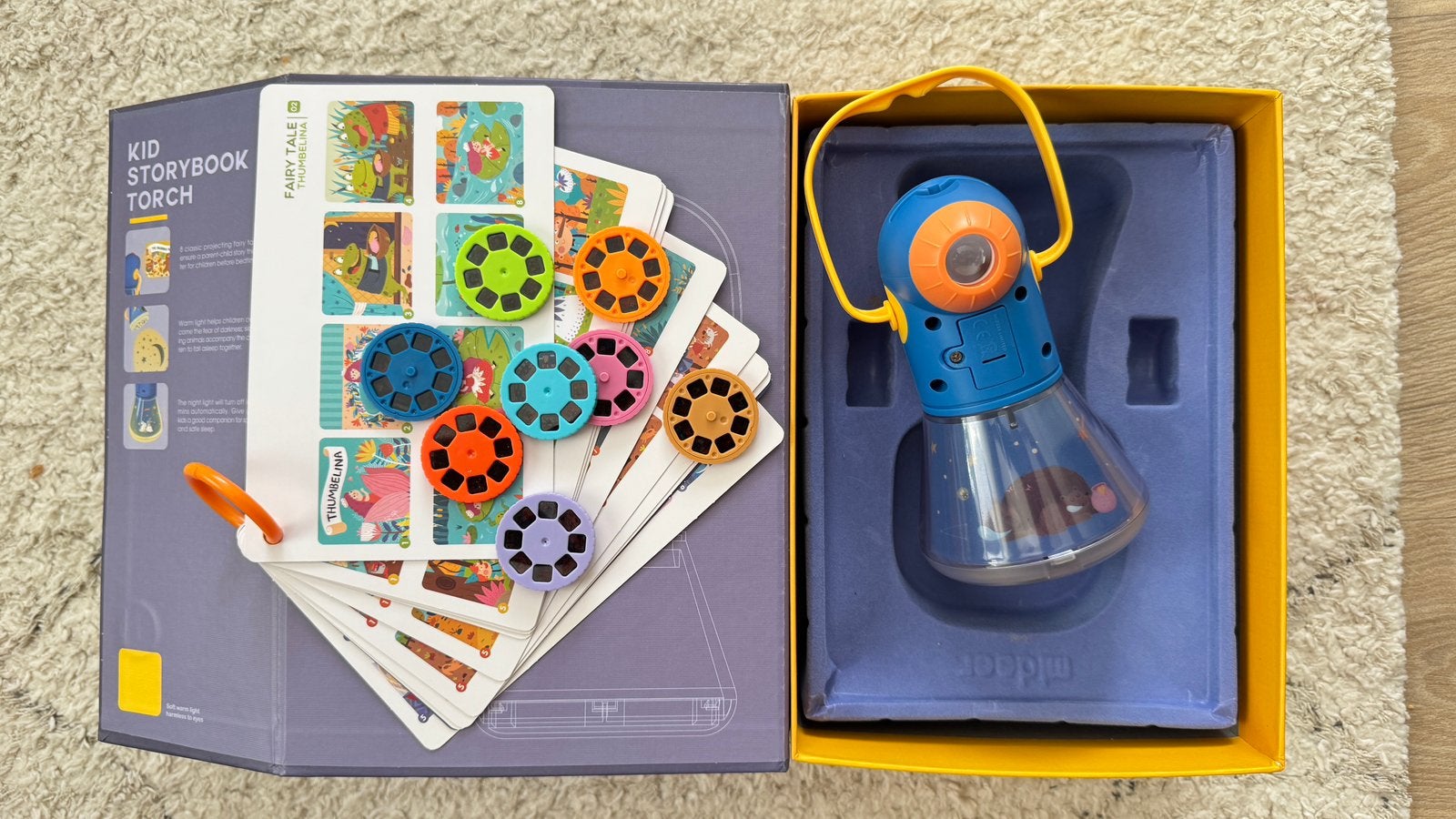 Groot speelgoedpakket: Mideer verhalenlamp, puzzels., Enlèvement