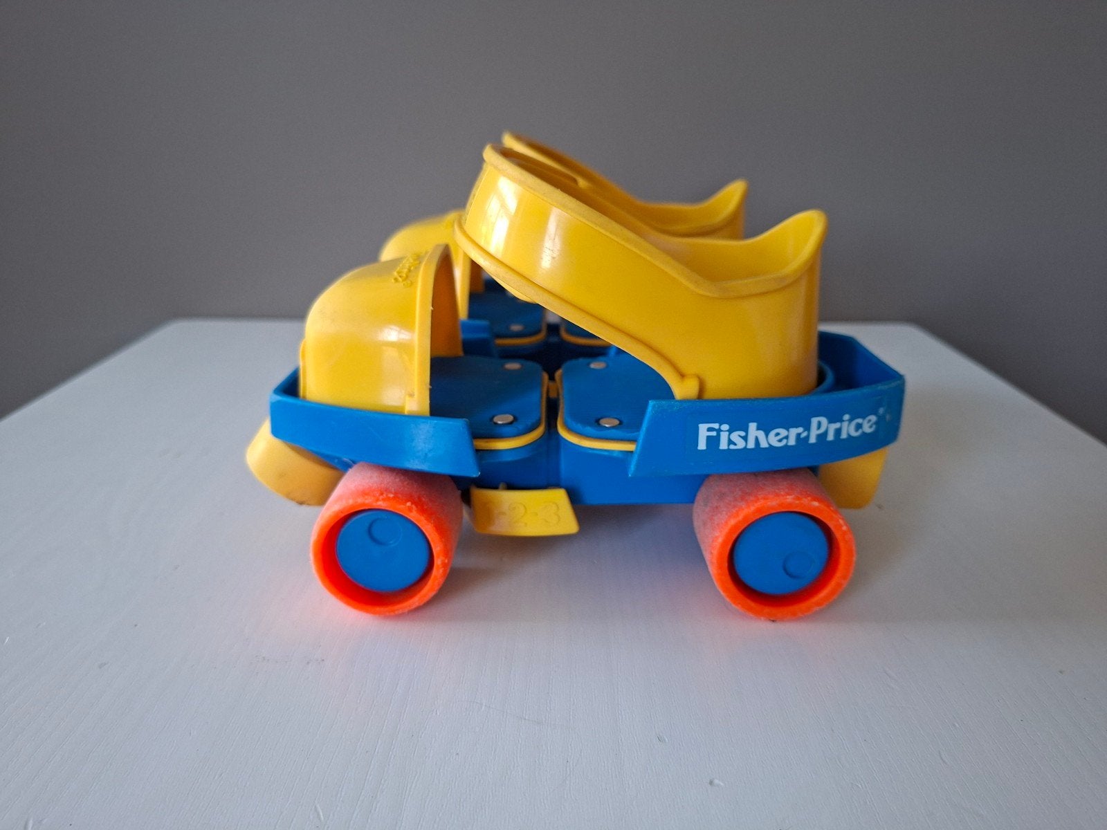 1-2-3 Grow With Me rolschaatsen van Fisher Price (vintage), Kinderen en Baby's, Ophalen, Verstelbaar, Gebruikt, Kinderen