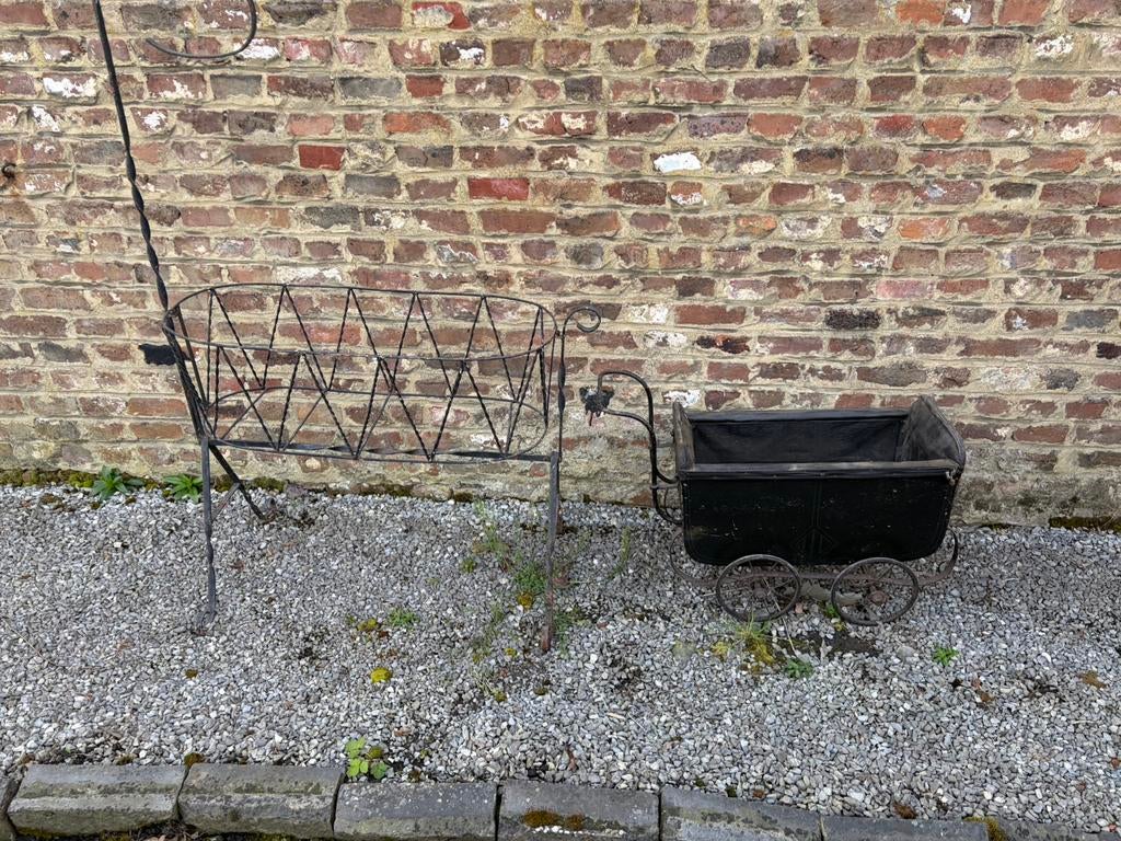 Ancien berceau et ancienne poussette, Enlèvement, Utilisé