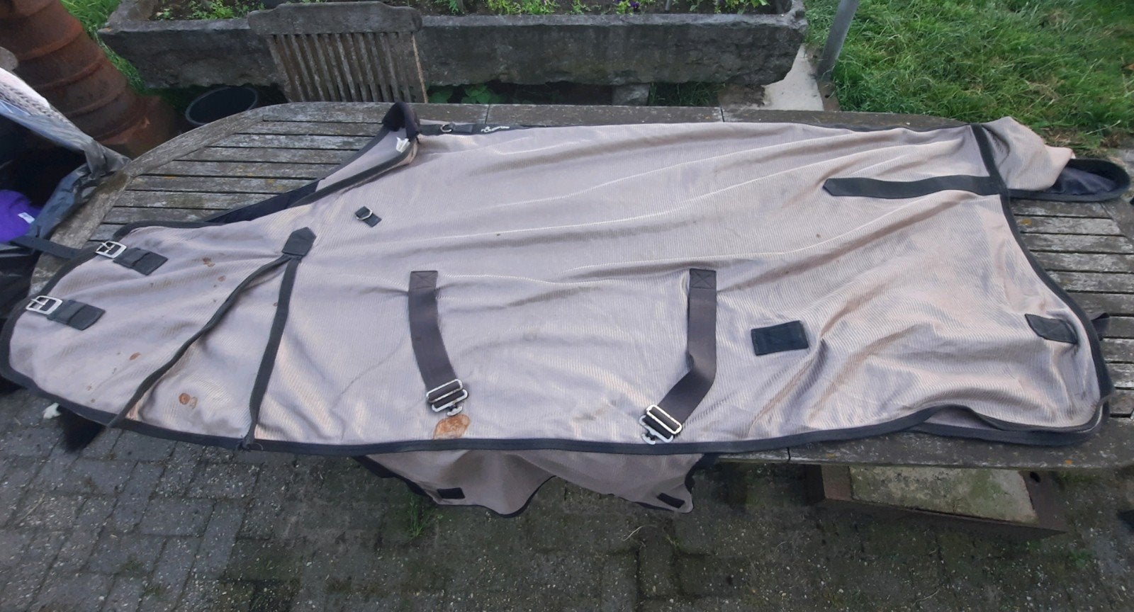 Vliegendeken fouganza maat 145, Dieren en Toebehoren, Full (L), Gebruikt, Overige merken, 0 g