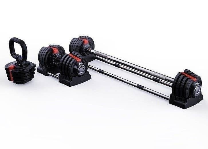 PH Fitness Dumbbell/Kettlebell Set - Verstelbaar 20KG, Enlèvement ou Envoi, Neuf, Bras, Haltère