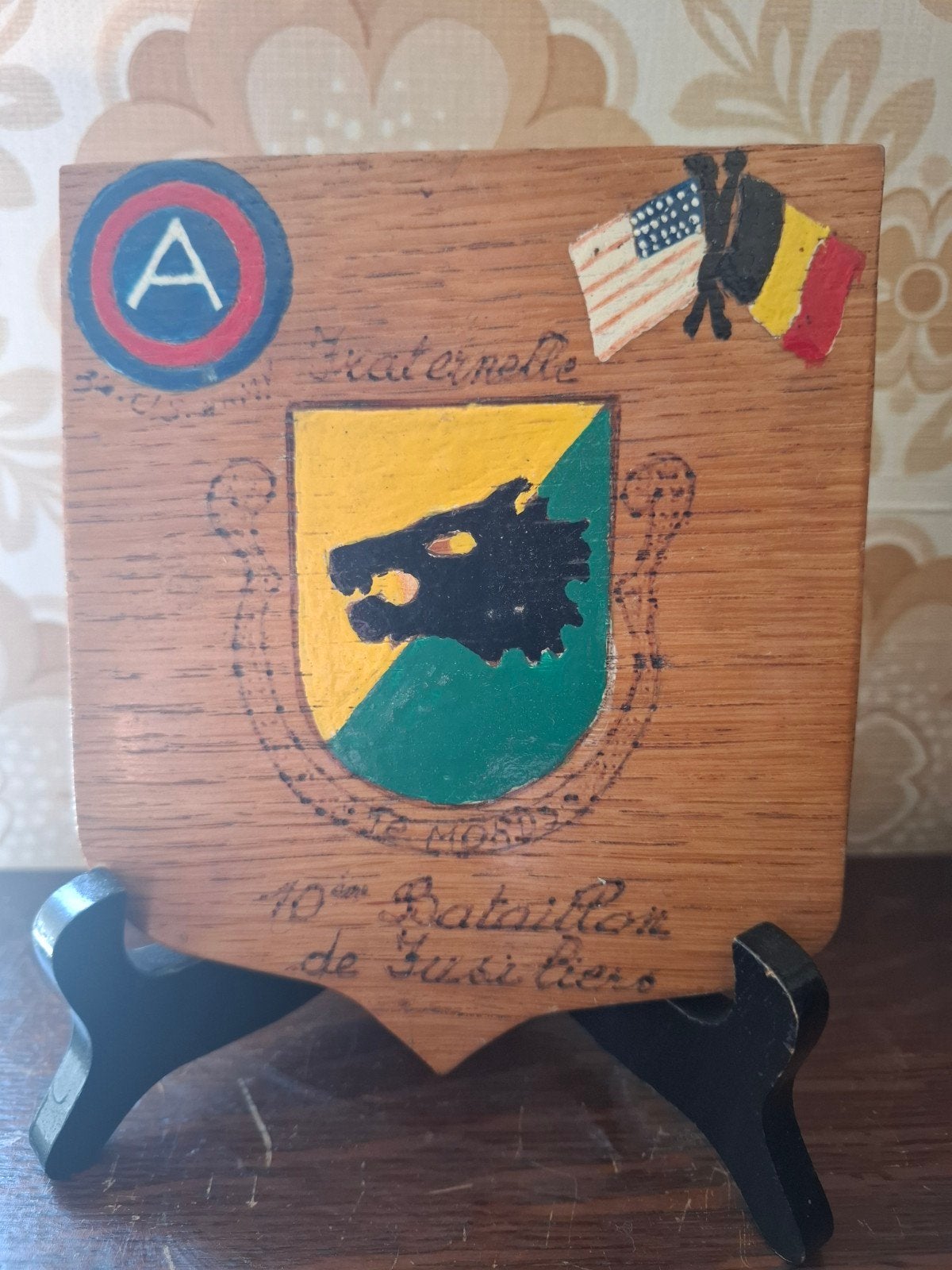 10de bat. fusiliers, 1944 - 1945, wapenschild, Ophalen
