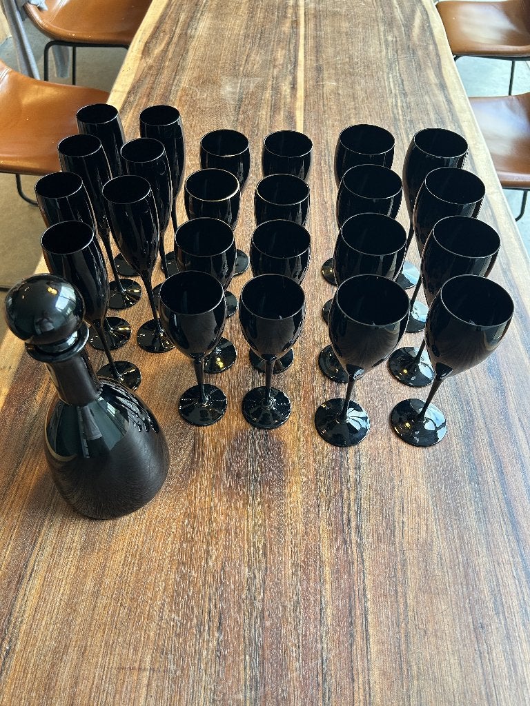 wijnglazen, Ophalen
