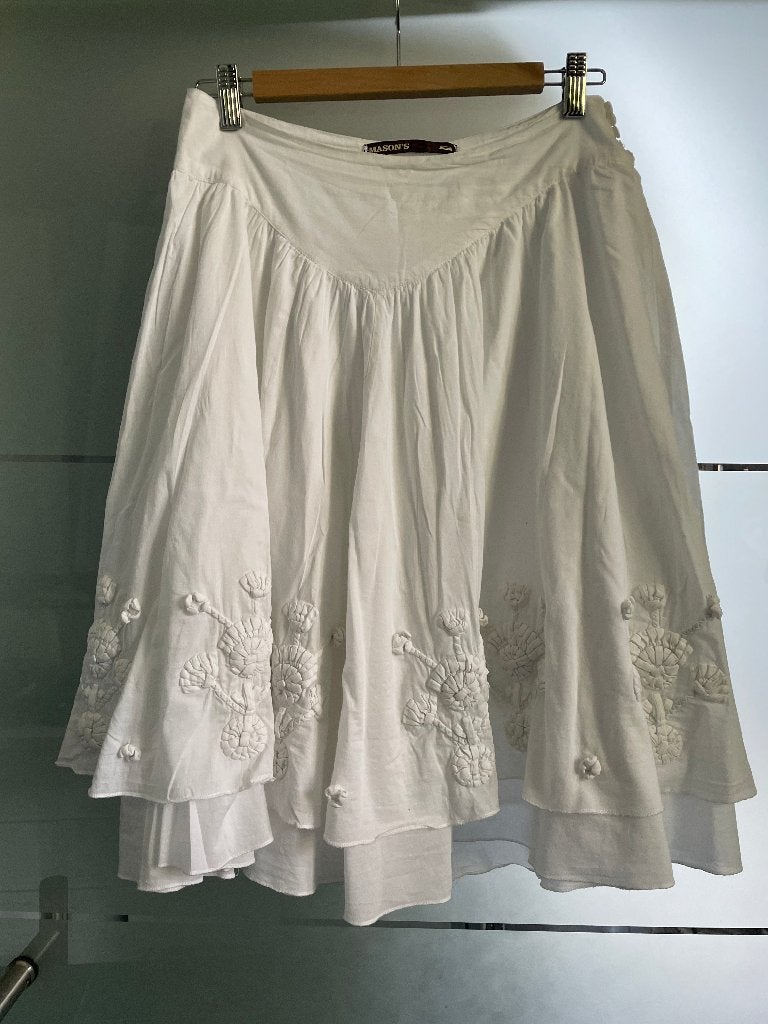 Mason's Witte rok, Kleding | Dames, Rokken, Maat 38/40 (M), Wit, Ophalen of Verzenden, Zo goed als nieuw