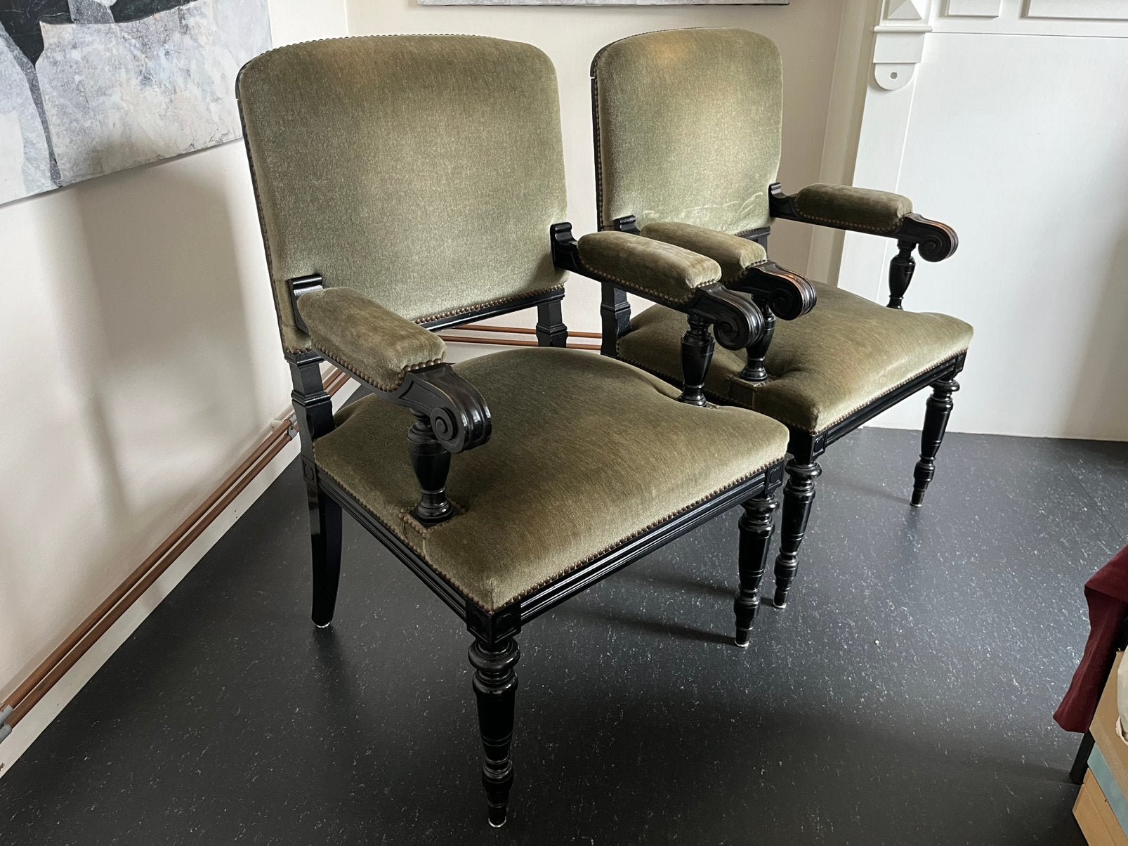 Franse Fauteuils , napoleon III stijl, neo renaissance, Ophalen