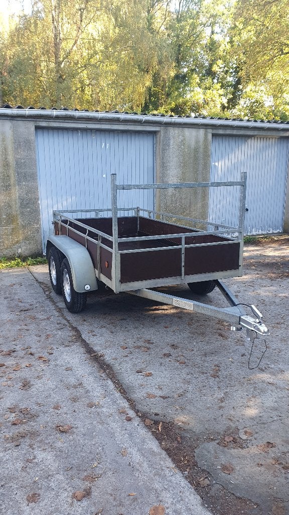 Remorque double essieux 750kg 2,55cm/1,30cm, Enlèvement ou Envoi, Comme neuf