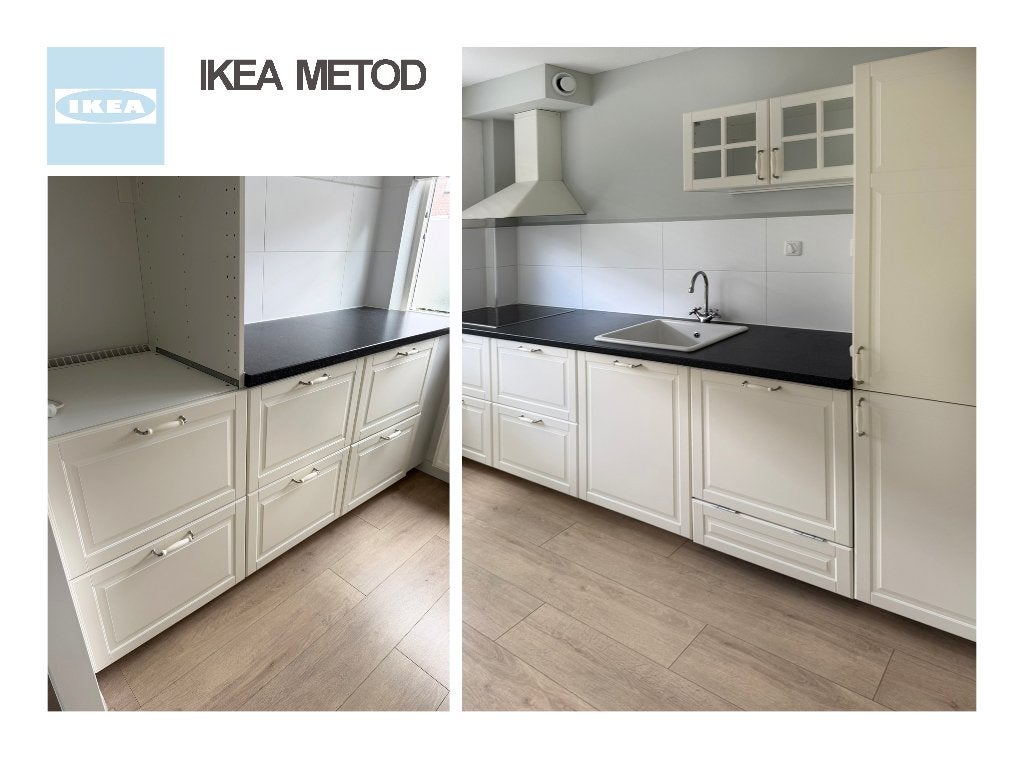 Ikea Metod tweedelige trendy keuken compleet hoge kwaliteit, Ophalen, Crème, Hout
