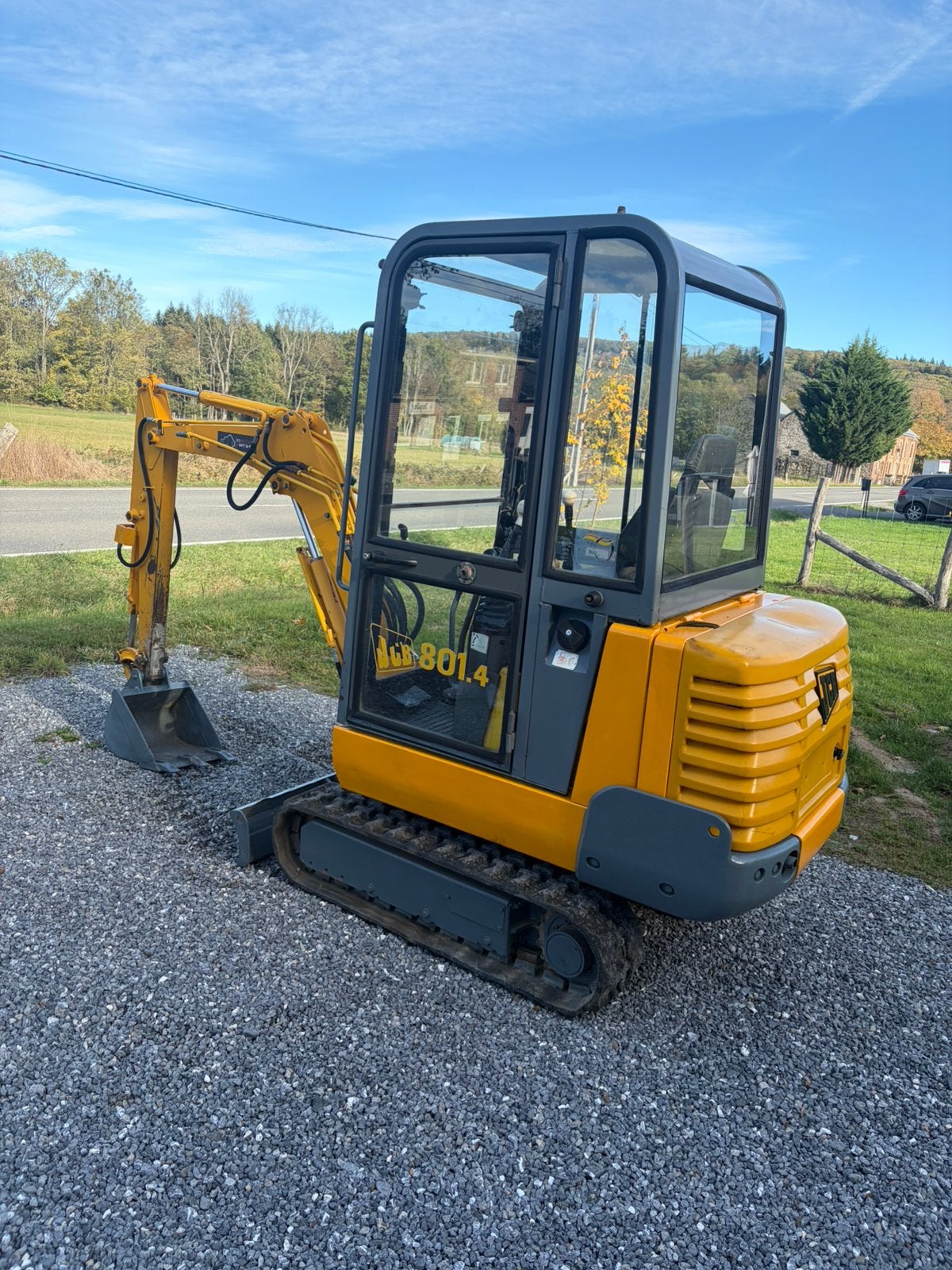Mini pelle jcb 801.4, Articles professionnels, Enlèvement ou Envoi, Chargeuse-pelleteuse