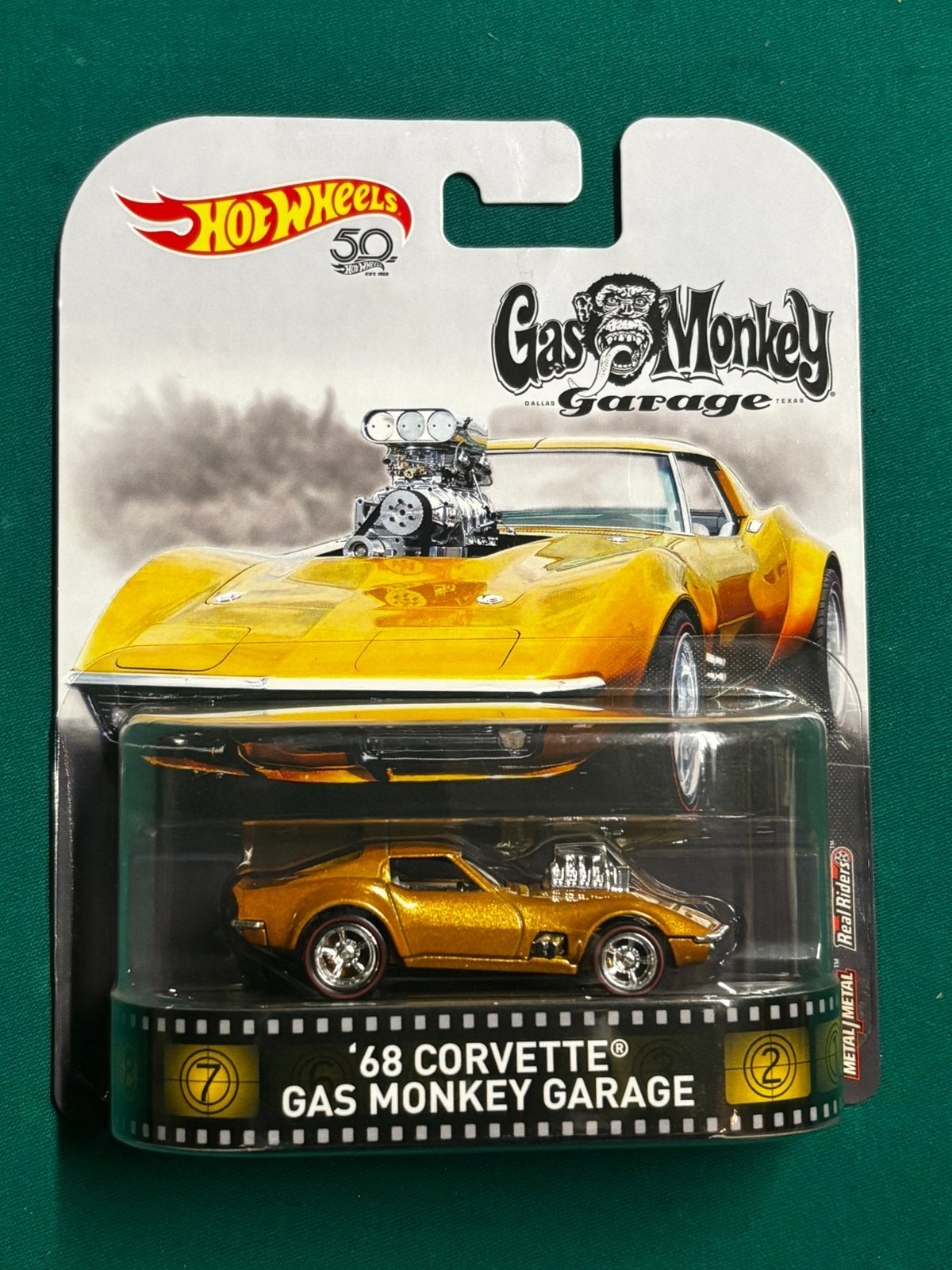 Gasmonkey Hotwheels ‘68 corvette, Ophalen of Verzenden, Nieuw, Auto