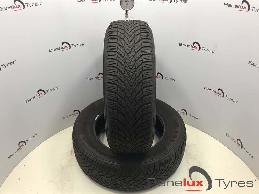 winter 195/65R15 91T Continental TS850 195/65 R15 195/65/15, Auto-onderdelen, Banden en Velgen, Ophalen, Gebruikt, 15 inch, -