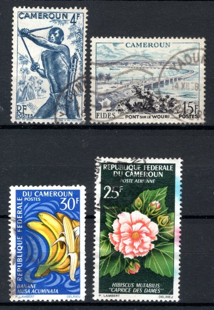 CAMEROUN Lot de timbres timbrés, Envoi, Autres pays, Affranchi