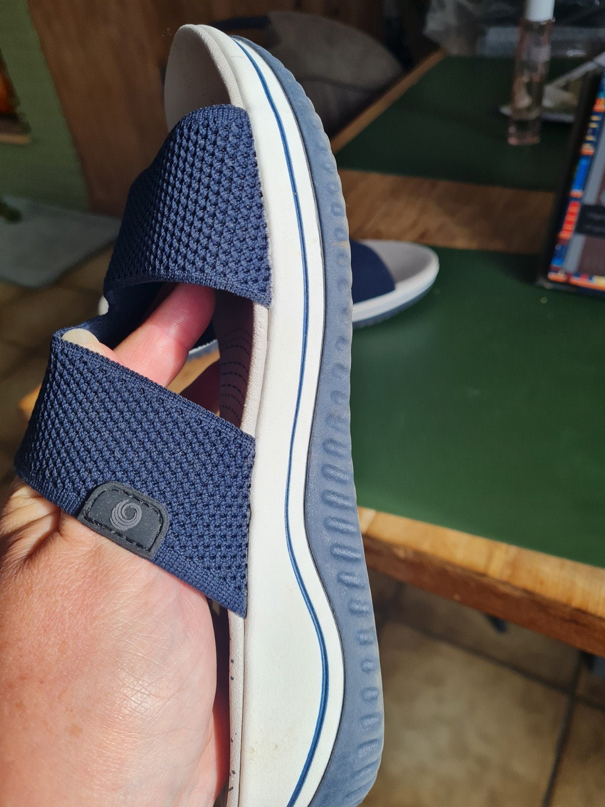 chaussons et briquets confortables, Jana, Enlèvement ou Envoi, Comme neuf, Bleu