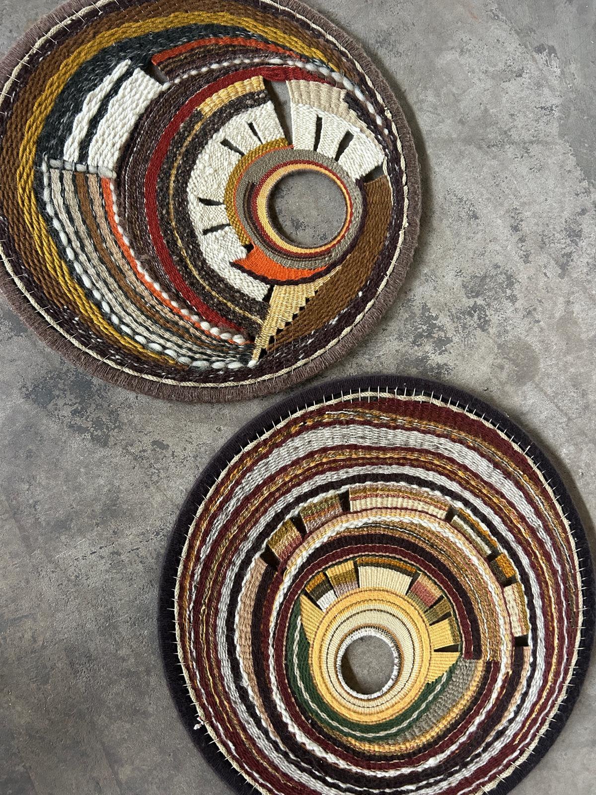 Retro wandsculpturen natuurlijke materialen, Ophalen