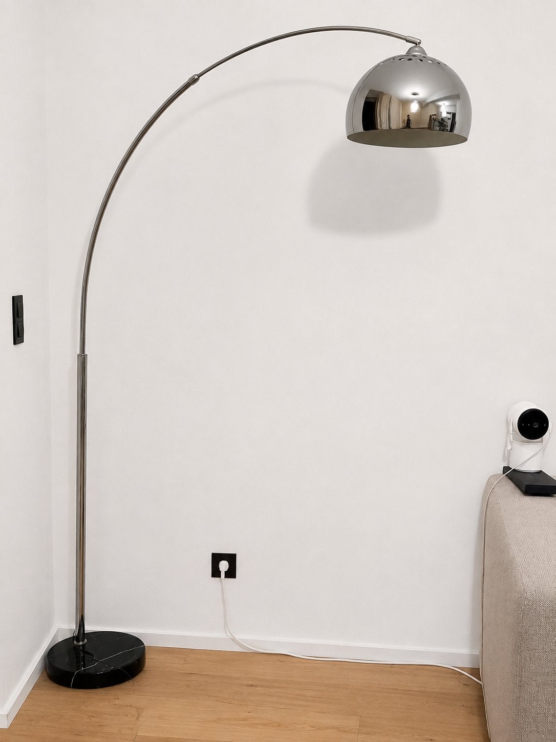 Vloerlamp, Huis en Inrichting, Lampen | Vloerlampen, Ophalen, Zo goed als nieuw, 150 tot 200 cm