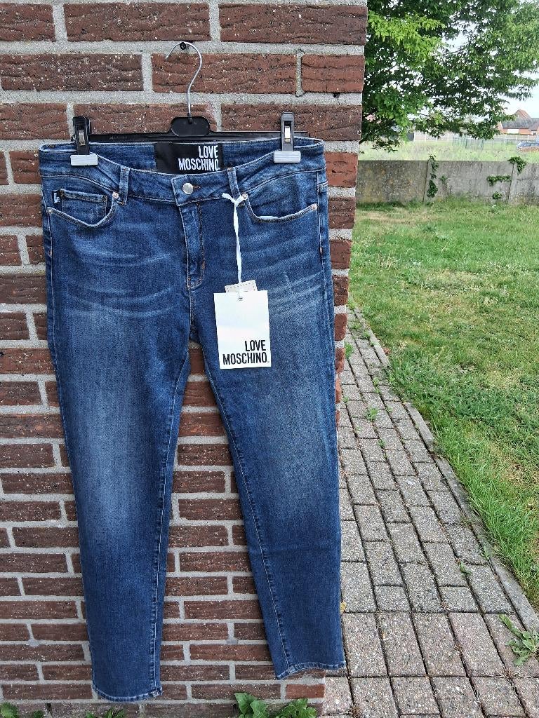Dames jeans broek Love Moschino Mt34, Love Moschino, Blauw, Maat 46/48 (XL) of groter, Nieuw