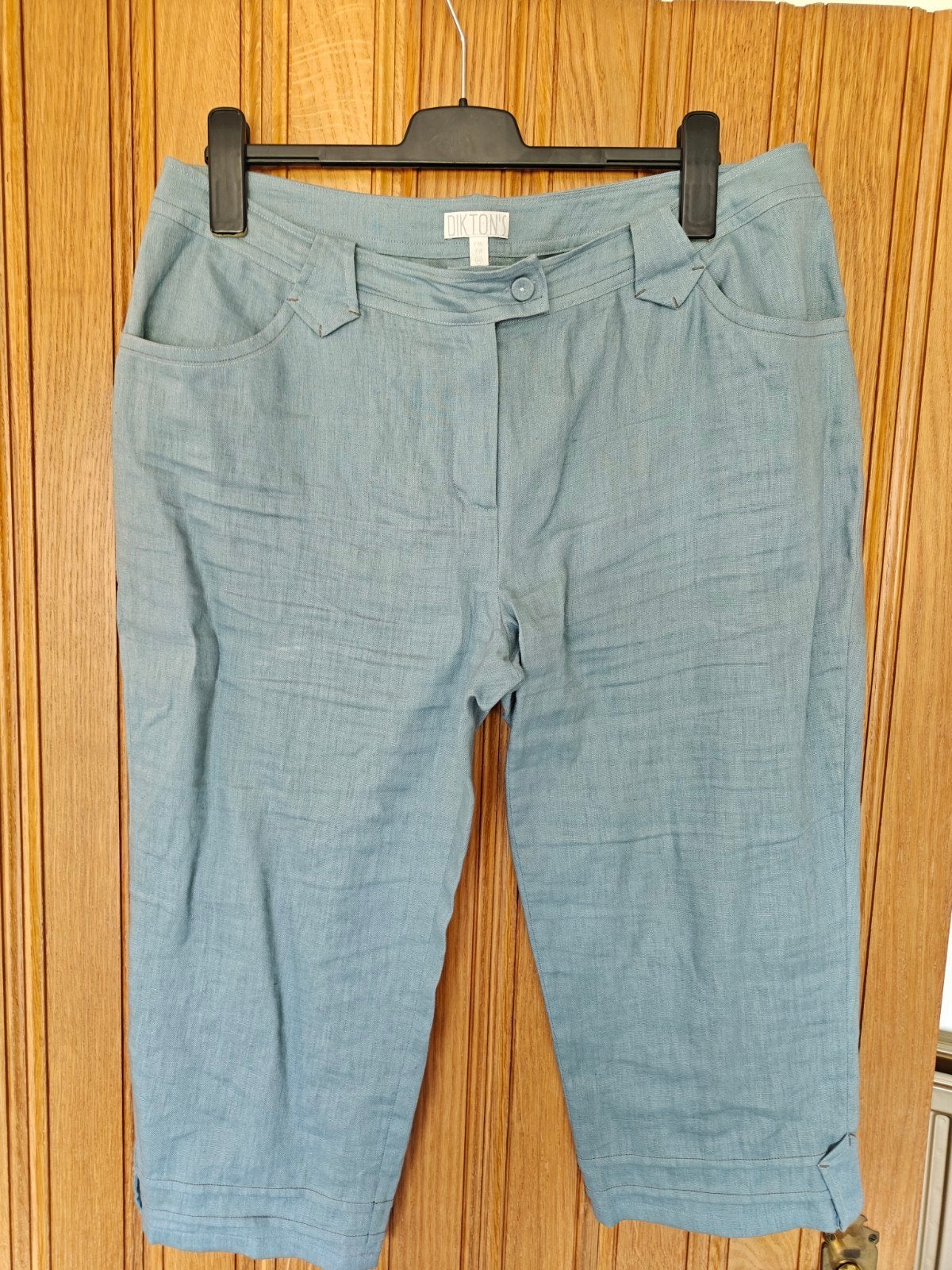 Linnen broek Dikton's maat 46, Ophalen of Verzenden, Maat 46/48 (XL) of groter