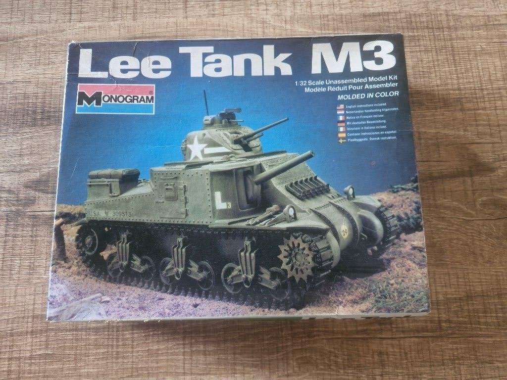 Monogram 1/32 Lee Tank M3, Hobby & Loisirs créatifs, Modélisme | Voitures & Véhicules, Neuf, Tank, Enlèvement ou Envoi, Monogram