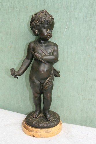 Putti Bronze-Allegorie van KAVET Sculptuur 1870-1890, Ophalen of Verzenden, Brons
