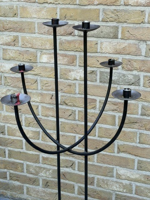 grote metalen kandelaar, Ophalen, Metaal, Kandelaar