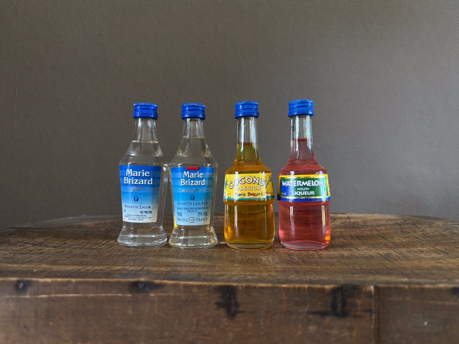 4 flesjes likeur van Marie Brizard, Ophalen of Verzenden, Nieuw, Frankrijk, Overige typen