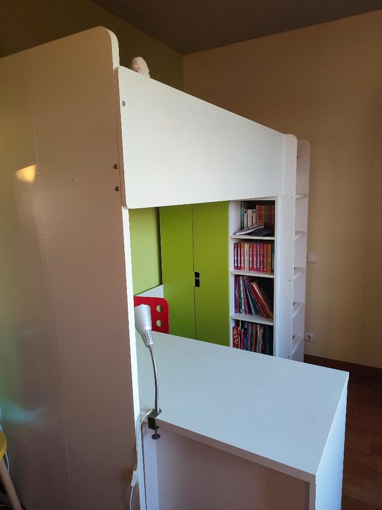 Lit mezzanine ikea SMASTAD, Kinderen en Baby's, Ophalen, Gebruikt, Hoogslaper