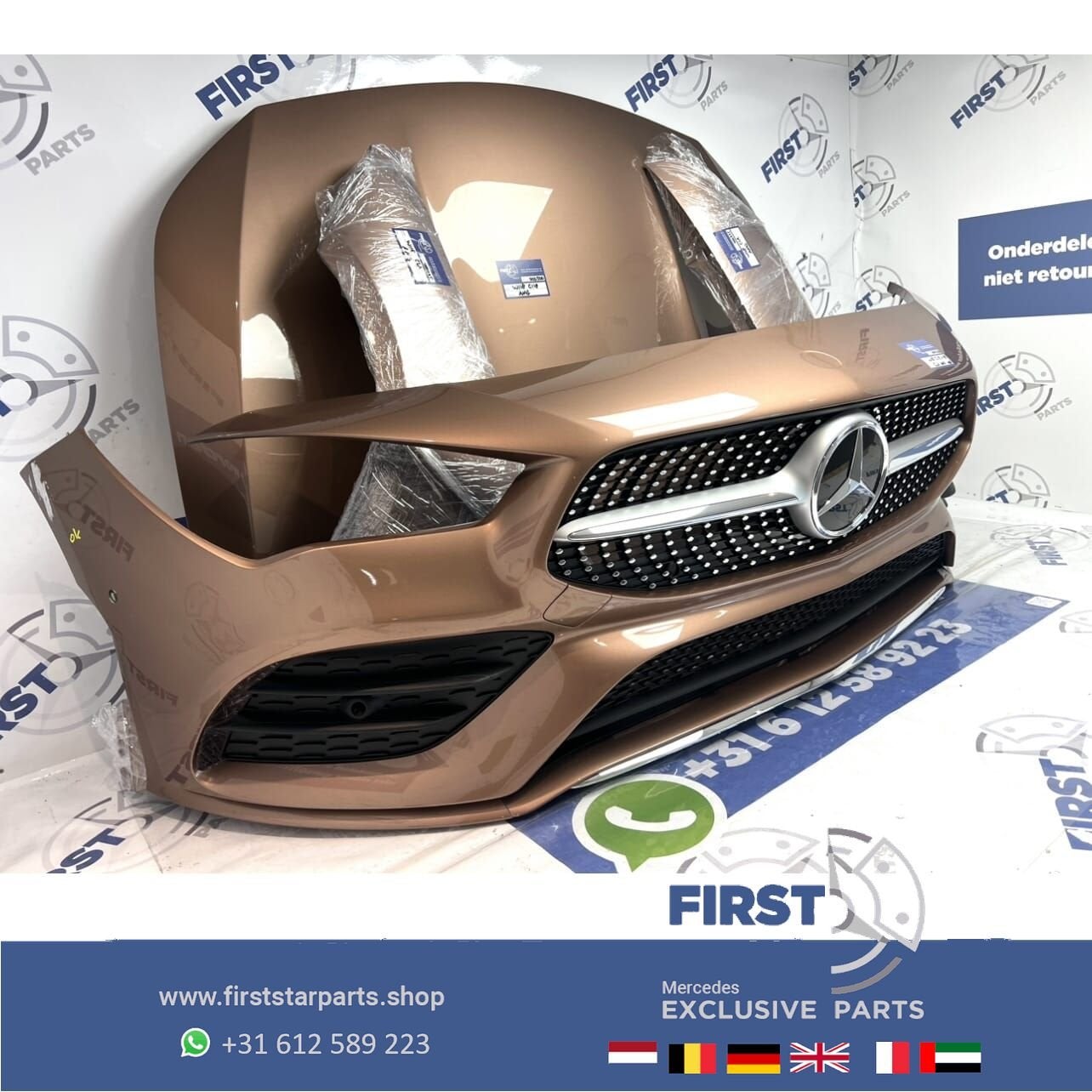 2018-2023 W118 C118 CLA AMG LINE VOORKOP ROSE GOLD origineel, Utilisé, -, Avant, -