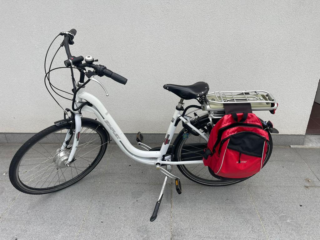 Simplex Electrische Damesfiets, Fietsen en Brommers, Elektrische fietsen, Ophalen, Gebruikt, 30 tot 50 km per accu, Overige merken