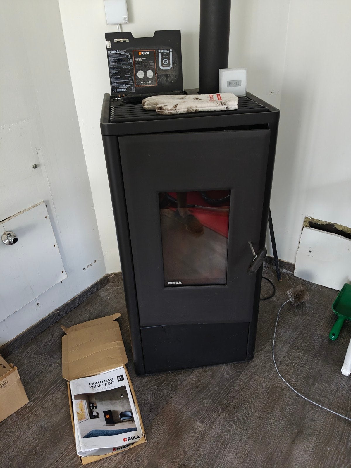 Pelletkachel RIKA Primo 6kw te koop, Autres carburants, Enlèvement, Utilisé, Poêle à granulés