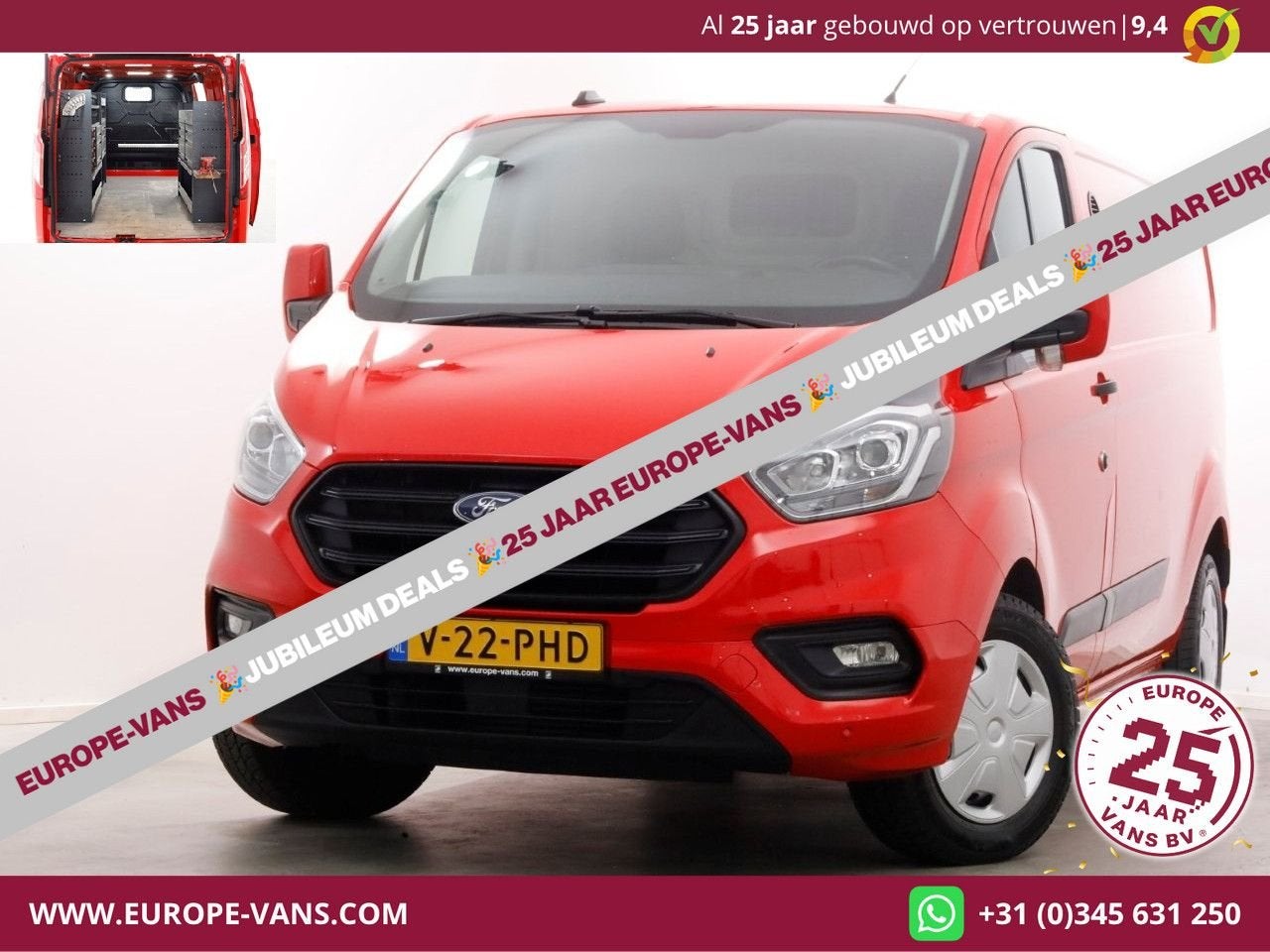 Ford Transit Custom 340 2.0 TDCI 130pk L2H1 Airco/Inrichting, Parkeersensor, Bedrijf, 201 g/km, Ford