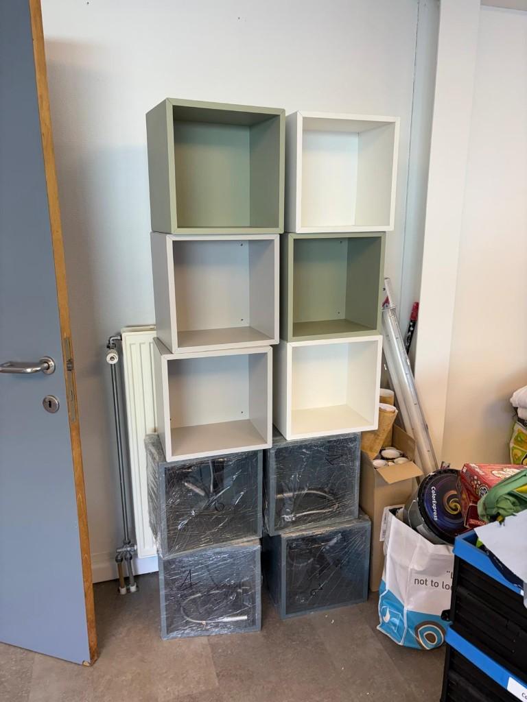 eket kubus kastje 10 stuks, Ophalen, Met plank(en), Zo goed als nieuw, Minder dan 150 cm