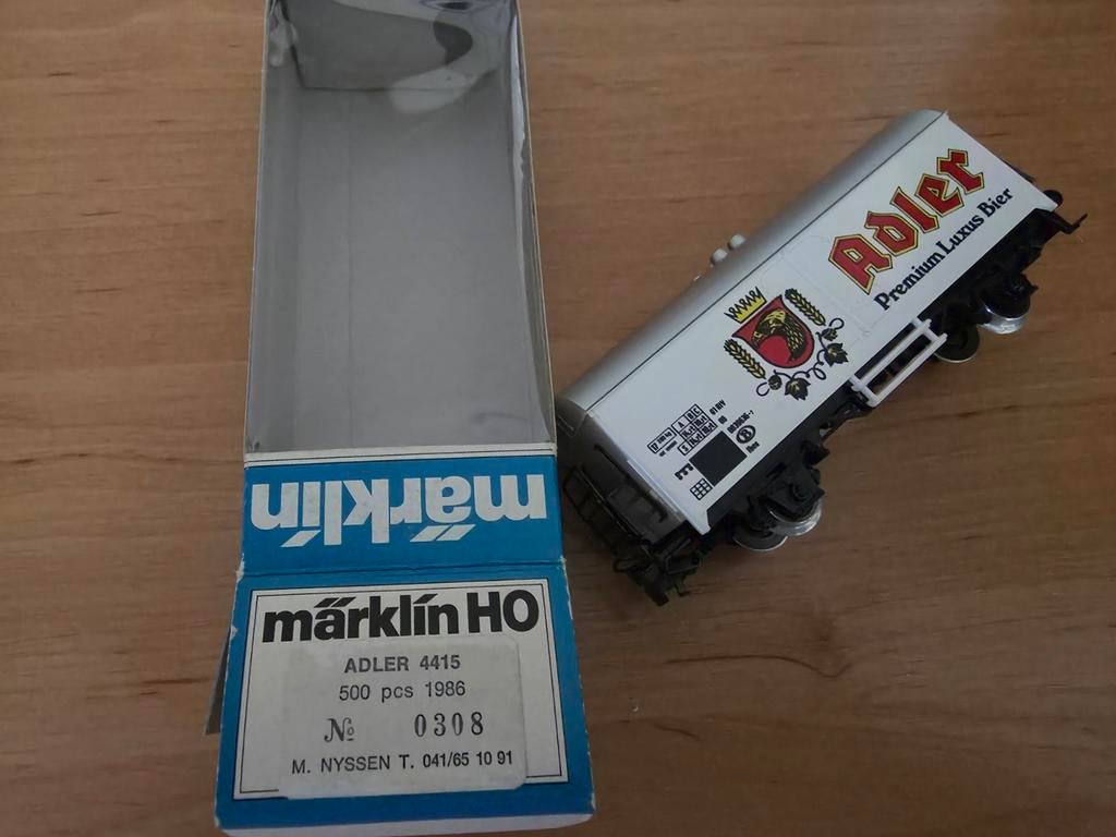 Marklin HO Bierwagon Adler - Beperkte oplage nr 308, Hobby en Vrije tijd, Verzenden
