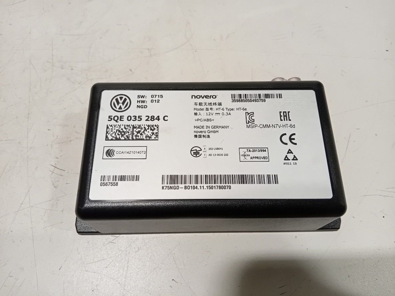 Bluetooth control module Volkswagen Passat, Ophalen of Verzenden, Van der Ven Autorecycling B.V., Onderdelen@venauto.nl, Ettenseweg 76, 4706 PB Roosendaal, The Netherlands