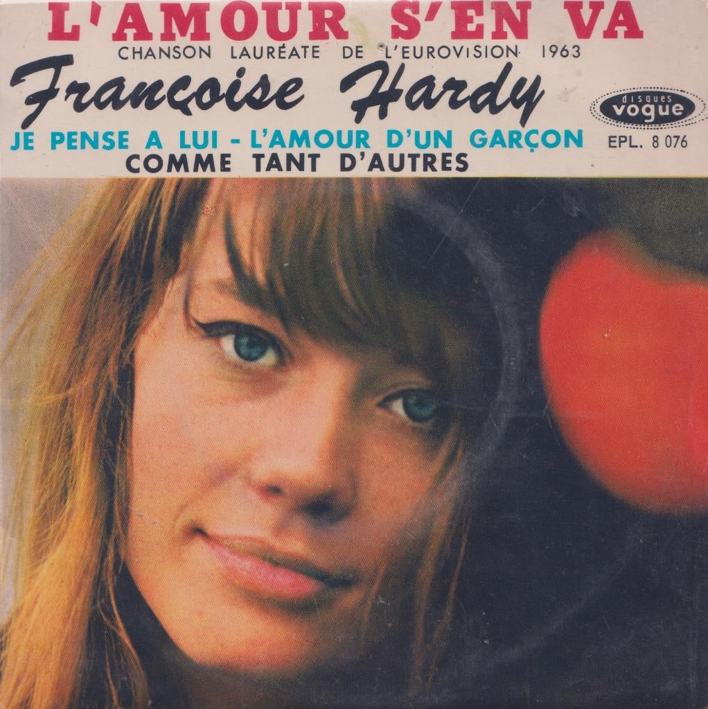 Françoise Hardy – L’amour s’en va / Je pense a lui + 2 – EP, Cd's en Dvd's, Vinyl Singles, Gebruikt, EP, EP, Pop, 7 inch, Ophalen of Verzenden