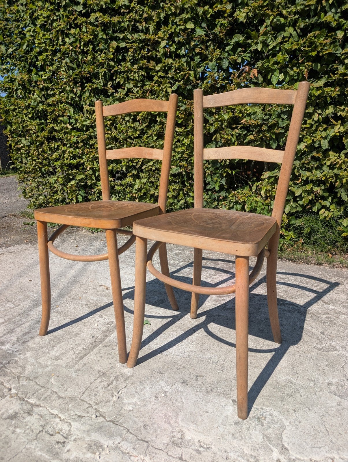 Set oude stoelen, Ophalen
