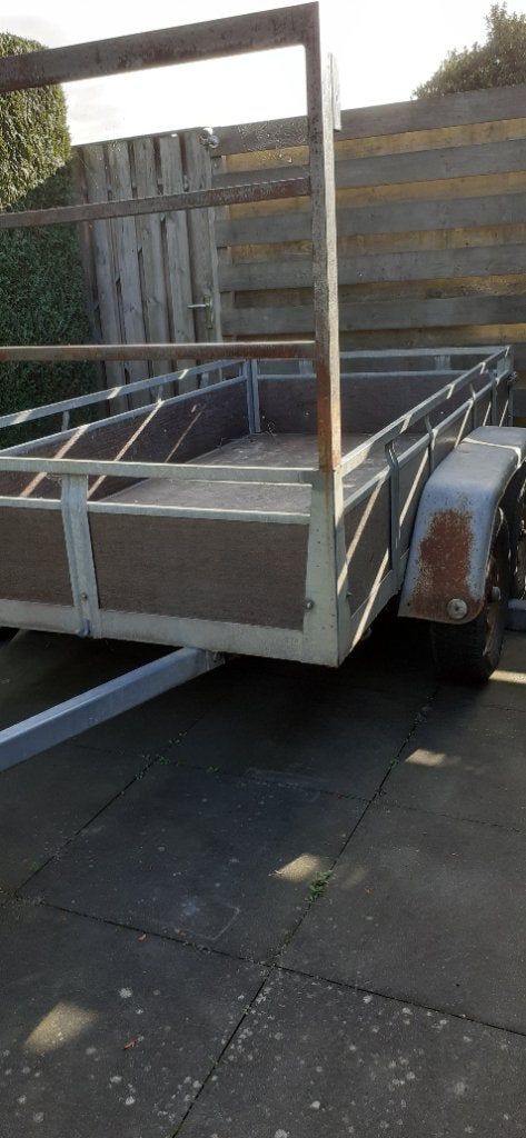 Aanhangwagen Dubbelasser 250x125 m, Ophalen, Gebruikt