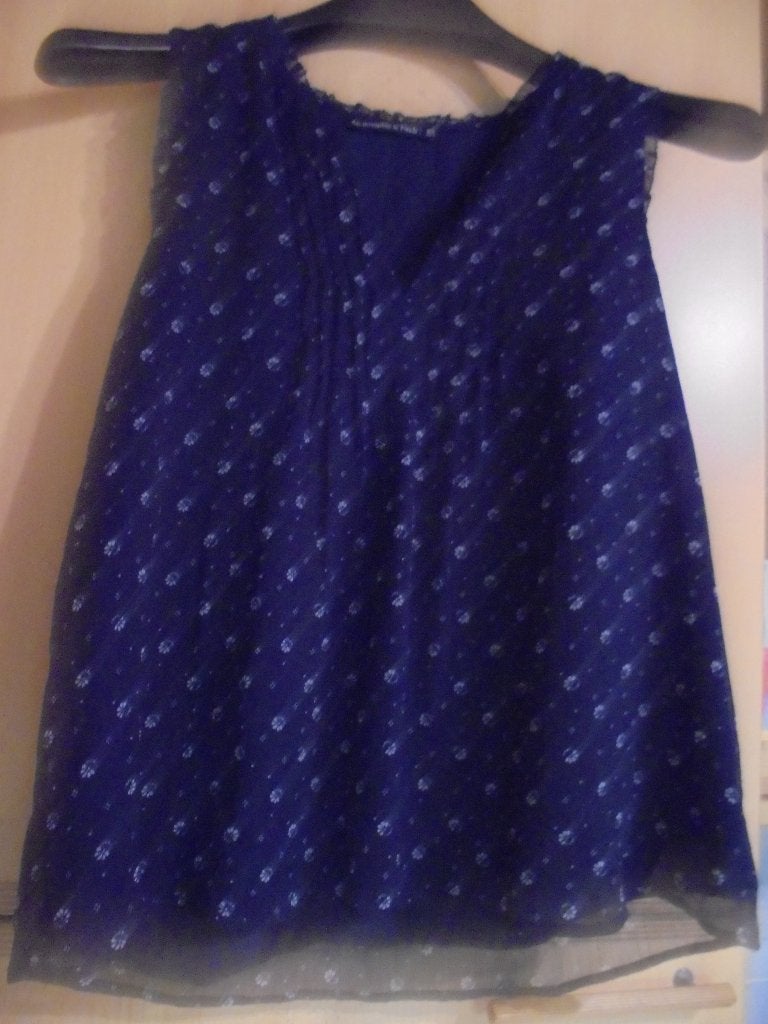 Abercrombie & Fitch topje XS, Blauw, Ophalen of Verzenden, Zo goed als nieuw, Zonder mouw