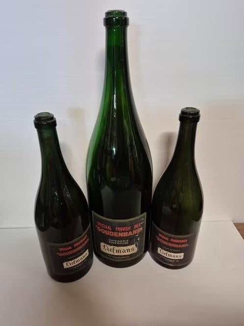 Oude grote liefmans flessen, Ophalen