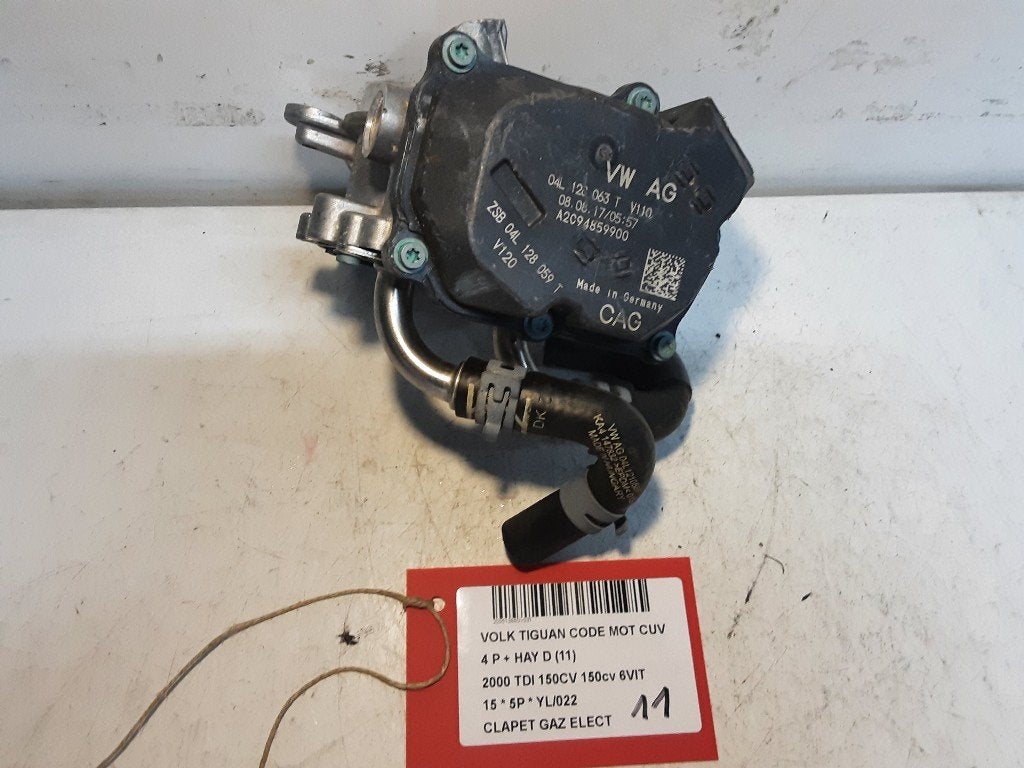 BOITIER PAPILLON Volkswagen Tiguan (5N1 / 2) (04L128063T), Volkswagen, Mevr. I. Hauben, Utilisé, Rue de l'Espoir 34 34
4030  GRIVEGNÉE, BE