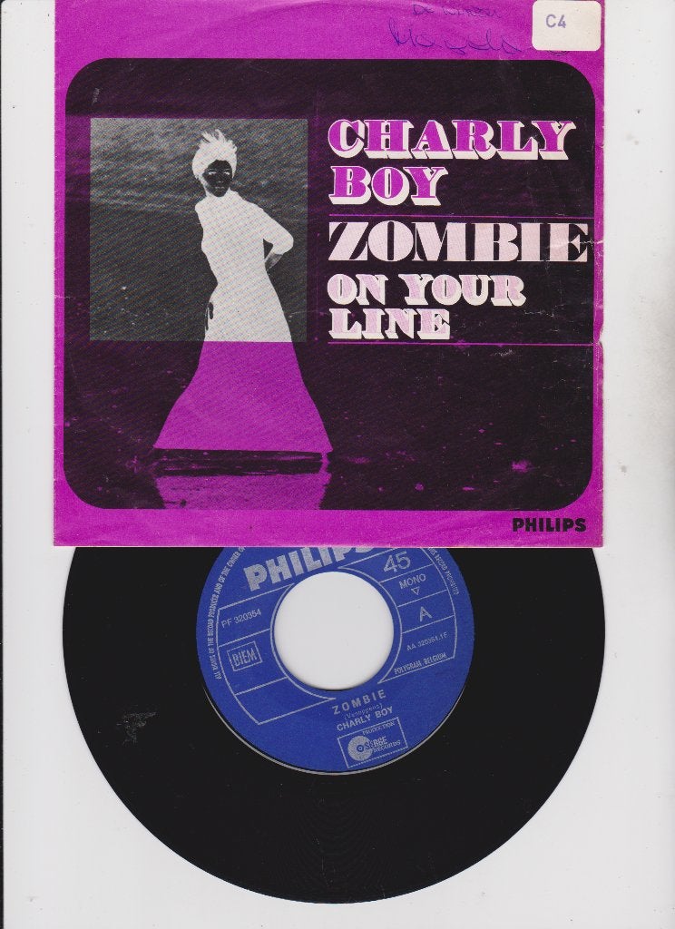 mod freakbeat - Charly Boy  – Zombie   1968 +handtekening, Fotohoes, Ophalen of Verzenden, Gebruikt, Pop