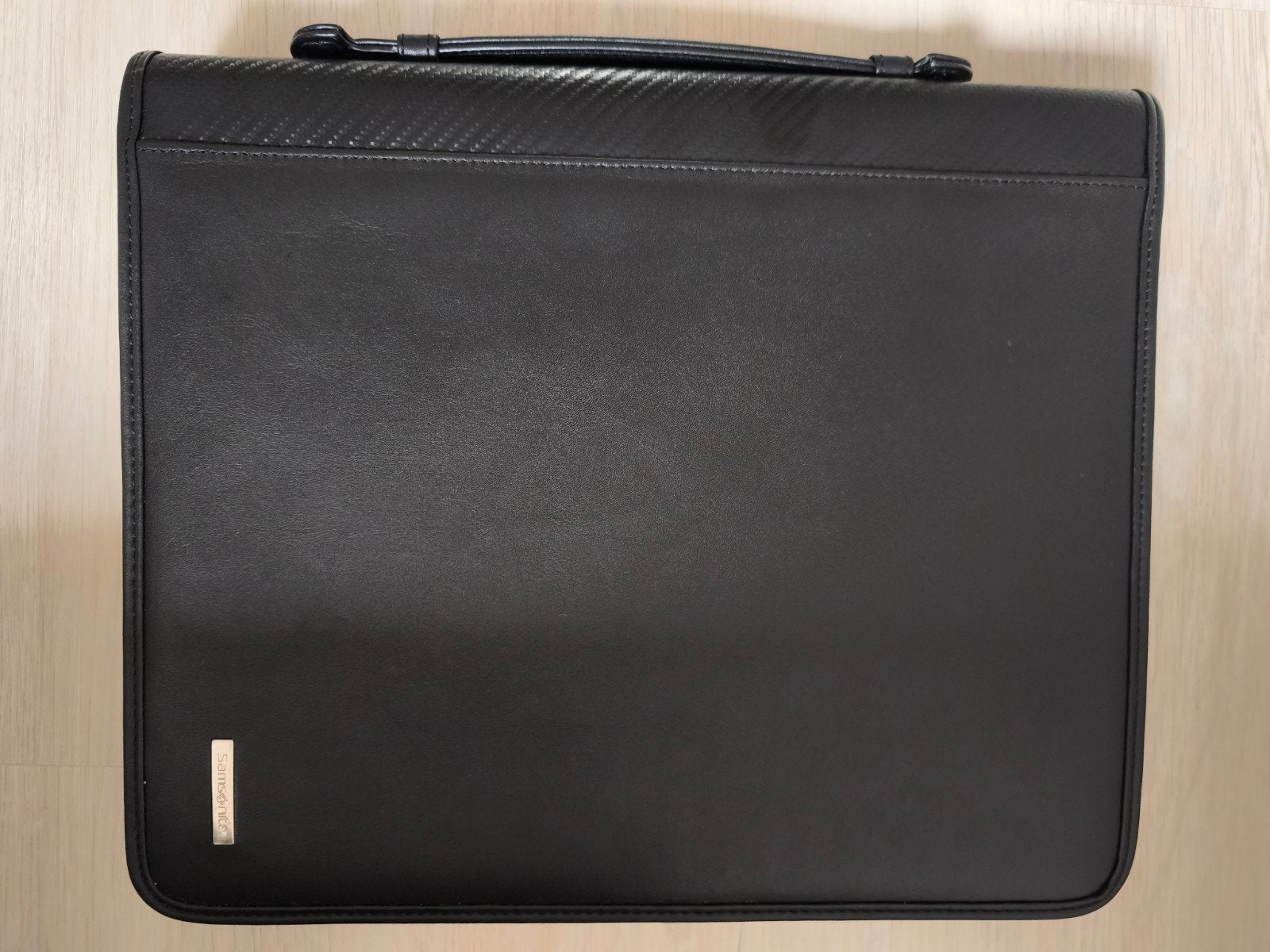 Samsonite A4 zipper organizer black glad leder, Bijoux, Sacs & Beauté, Accessoires Autre, Enlèvement