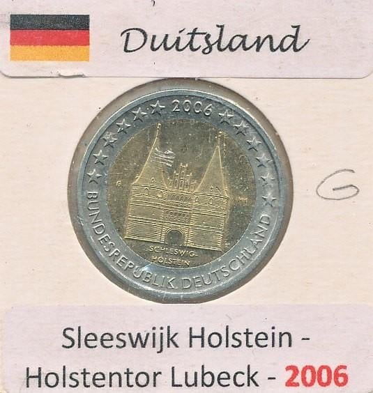 Duitsland 2 euro 2006 (G) Sleeswijk-Holstein, Ophalen of Verzenden, Duitsland, 2 euro, Losse munt