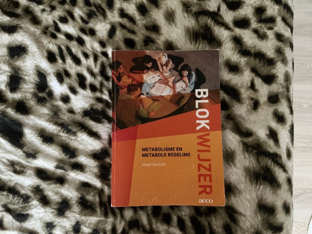 Metabolisme & Biochemie blokwijzer – Johan Van Lint, Boeken, Verzenden, Hoger Onderwijs, Acco, Zo goed als nieuw