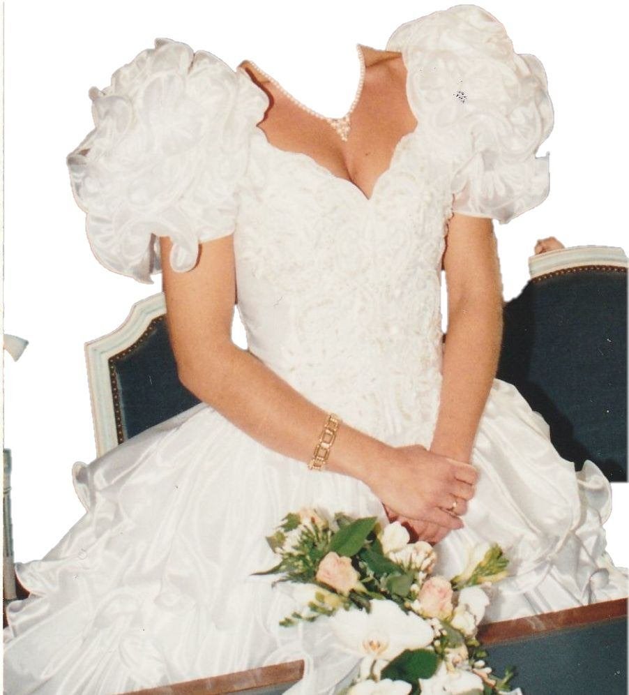 robe de mariée + accessoires, Sans marque, Comme neuf, Blanc, Enlèvement