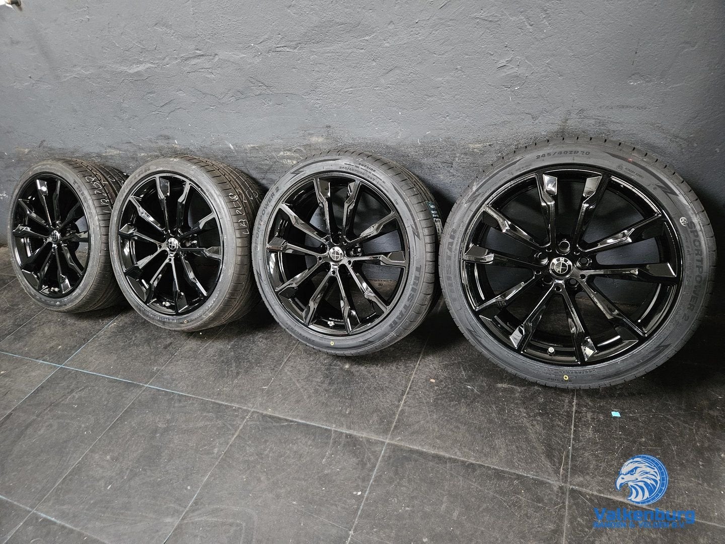 Originele BMW 7-Serie G11 G70 20 inch zwarte breedset velgen, Pneus et Jantes, 245 mm, Véhicule de tourisme, Pneus été