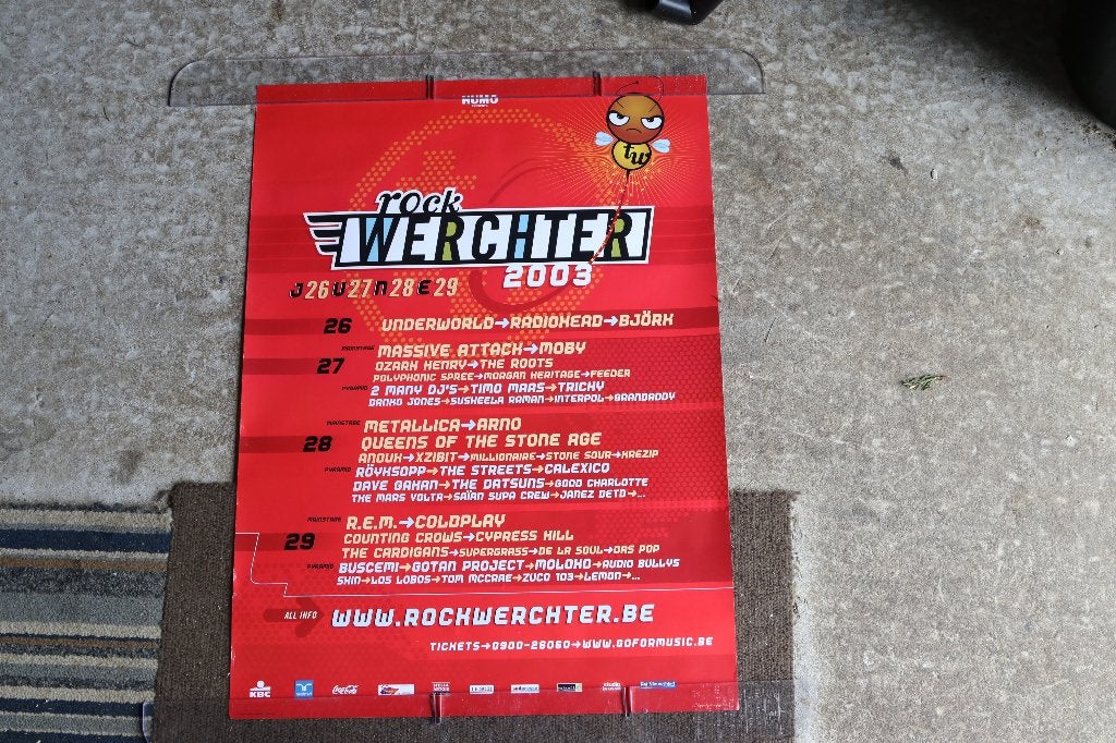 affiche rock Werchter 2003, Collections, Posters & Affiches, Enlèvement ou Envoi